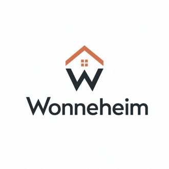 Wonneheim – Wortbildmarke mit Hausdach